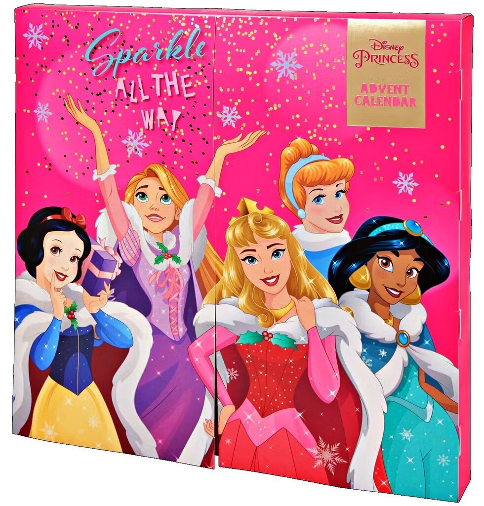 Advendikalender Disney Princess, roosa hind ja info | Tüdrukute mänguasjad | kaup24.ee