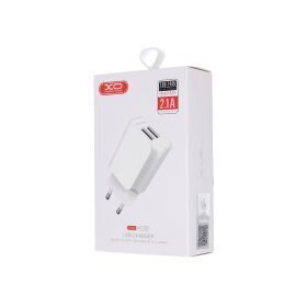Toiteadapter 2x USB 2.1A - Valge цена и информация | Mobiiltelefonide laadijad | kaup24.ee