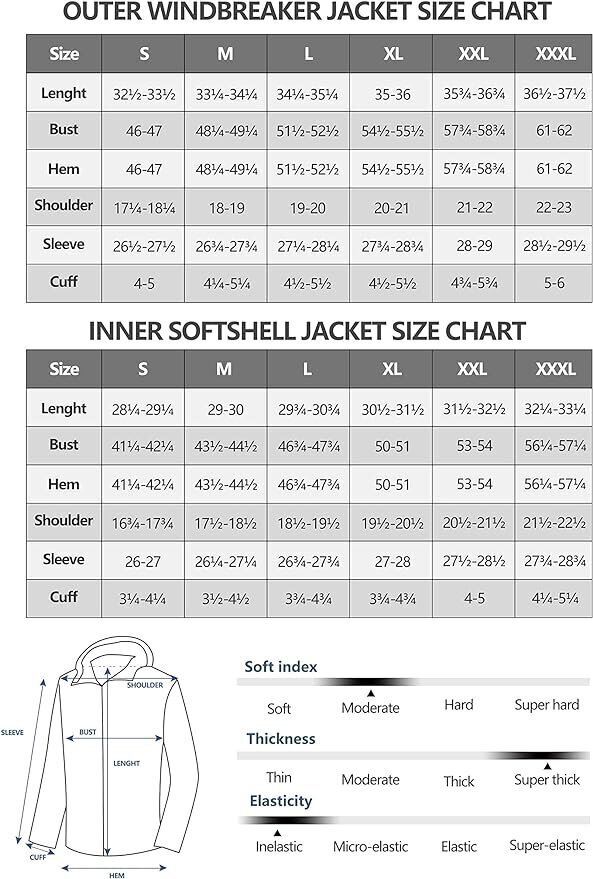 Mapamyumco meeste Softshell jope 3 ühes, XXL цена и информация | Meeste joped | kaup24.ee