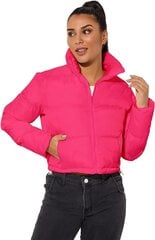 Укороченная пуховая куртка для женщин, розовая цена и информация | Женские куртки | kaup24.ee