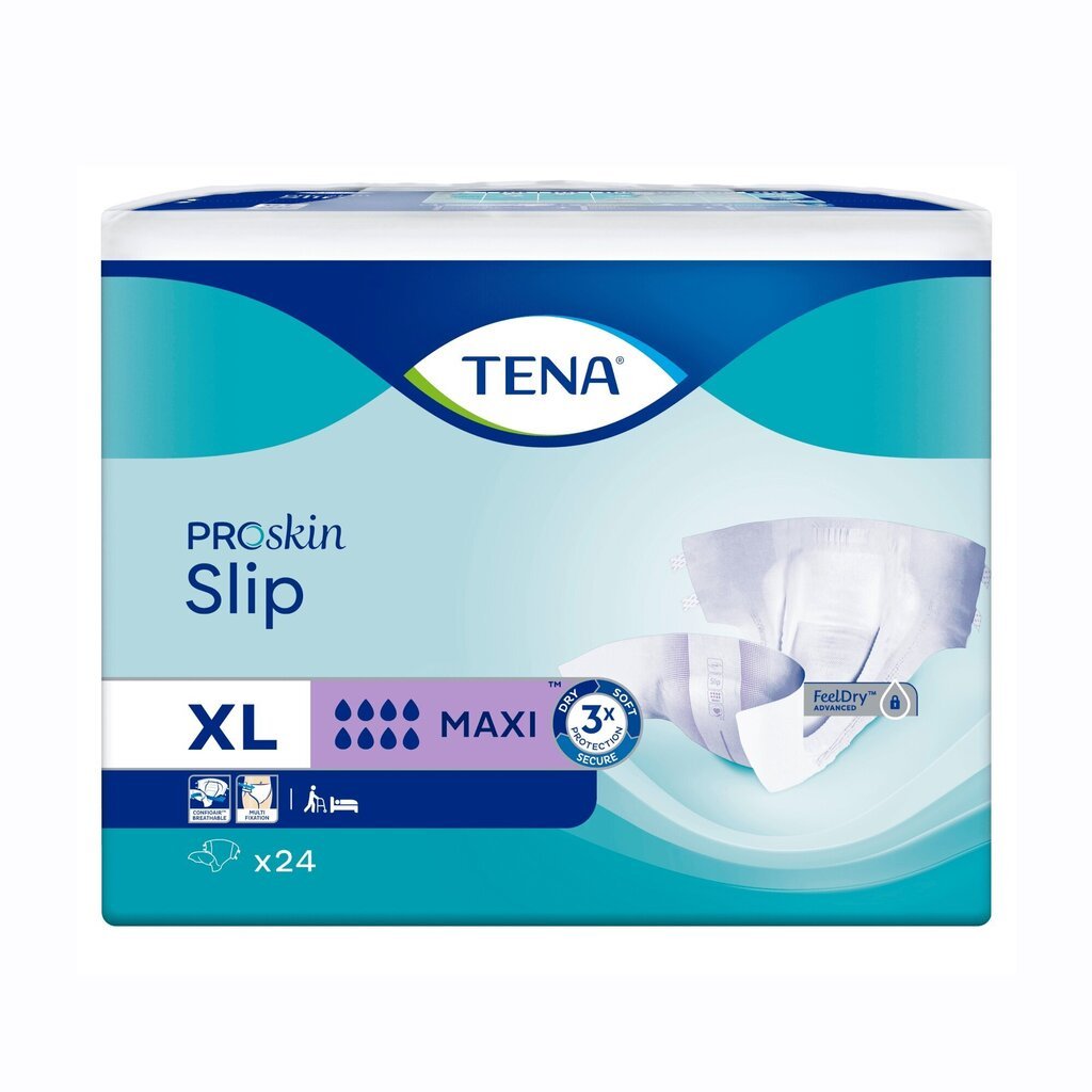 Mähkmed Tena Slip Maxi XL, 24 tk hind ja info | Mähkmed, hügieenisidemed, ühekordsed linad täiskasvanutele | kaup24.ee