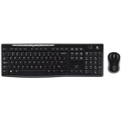 Клавиатура и беспроводная мышь Logitech MK270 QWERTY цена и информация | Клавиатуры | kaup24.ee