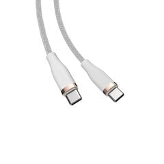 Devia cable Star PD USB-C – USB-C 1,5 m 60W 3A white цена и информация | Кабели для телефонов | kaup24.ee