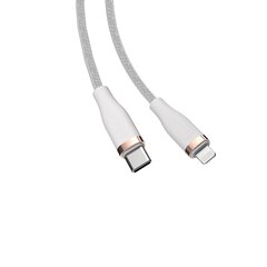 Devia cable Star PD USB-C – USB-C 1,5 m 60W 3A white цена и информация | Кабели для телефонов | kaup24.ee