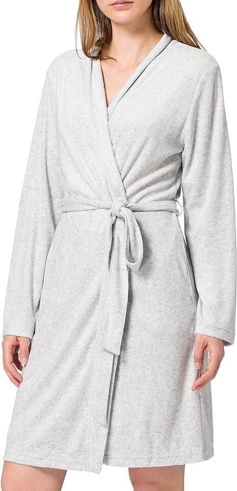 Schiesser hommikumantel naistele, hall, 173824 цена и информация | Naiste hommikumantlid | kaup24.ee