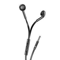 XO wired earphones EP68 jack 3,5 mm black цена и информация | Беспроводные наушники | kaup24.ee