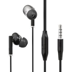 XO wired earphones EP67 jack 3,5 mm black цена и информация | Беспроводные наушники | kaup24.ee