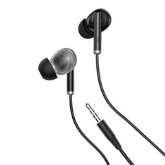 XO wired earphones EP67 jack 3,5 mm black цена и информация | Беспроводные наушники | kaup24.ee