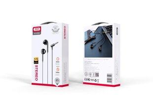 XO wired earphones EP62 jack 3,5 mm black цена и информация | Наушники | kaup24.ee