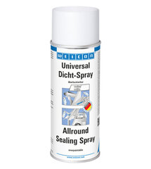 WEICON Allround Sealing Spray | 400 мл | Белый | Герметик Водостойкий жидкий пластик для внутреннего и наружного применения, на лодках, автомобилях, мотоциклах, автоприцепах цена и информация | Изоляционный и уплотняющий упаковочный материал | kaup24.ee