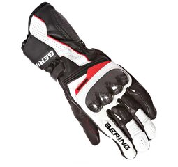 Перчатки Bering bolt черные/белые/красные цена и информация | Мото перчатки, защита | kaup24.ee