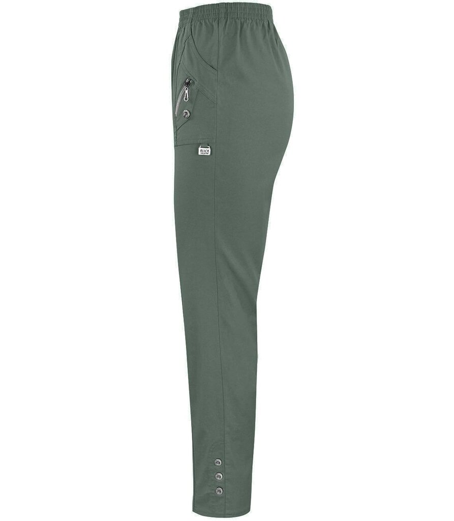 Püksid naistele 7621-J, roheline hind ja info | Naiste püksid | kaup24.ee