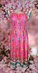 Женское платье больших размеров цвета фуксии цена и информация | Платье | kaup24.ee