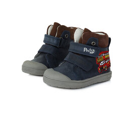 Демисезонные кожаные ботинки для мальчика Ponte20, синие цена и информация | Детские сапоги | kaup24.ee