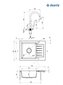Graniidist köögivalamu Deante Zorba koos segistiga ZQZAT11A, Anthracite metallic hind ja info | Köögivalamud | kaup24.ee
