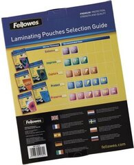 Вкладыши для ламинирования Fellowes A3 80, 100 шт. цена и информация | Канцелярские товары | kaup24.ee