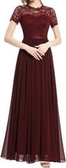 Длинное женское платье Dressystar, бордовое цена и информация | Платья | kaup24.ee