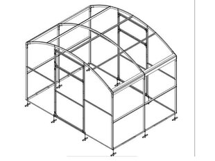 Polükarbonaadist kasvuhoone Gardener Comfort 2,75x6 m, 4mm hind ja info | Kasvuhooned | kaup24.ee