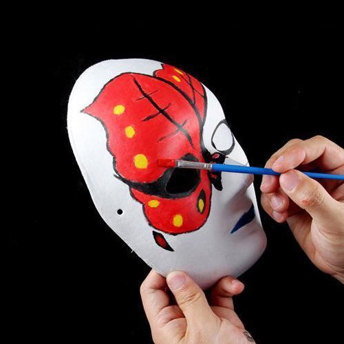 Värvitav paberist mask DIY "Face", 5 tk цена и информация | Karnevali kostüümid | kaup24.ee