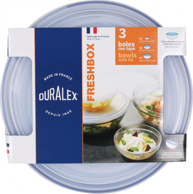 Duralex kauss, 3 tk hind ja info | Toidu säilitusnõud | kaup24.ee