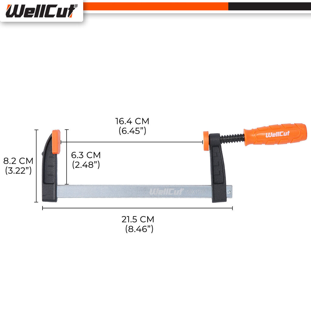 Kiirklambrid WellCut WC-FC515 цена и информация | Käsitööriistad | kaup24.ee