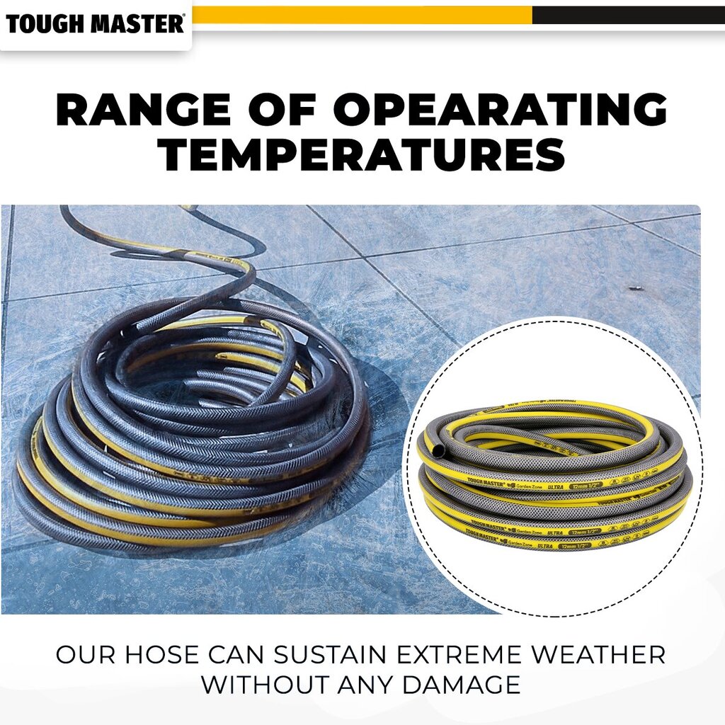 Tugevdatud kastmisvoolik 15m (-5°C iki +65°C) Tough Master® TM-GH315 hind ja info | Kastekannud, voolikud, niisutus | kaup24.ee