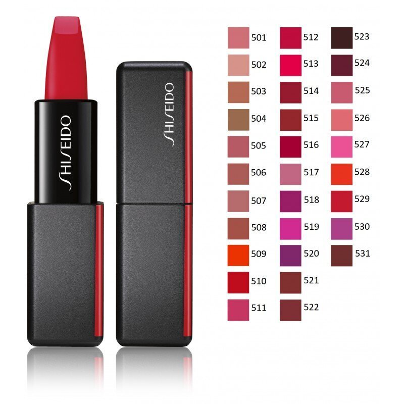 Shiseido Modern Matte Powder Lipstick 509 Flame Lipstick for matte effect 4 g цена и информация | Huulepulgad, -läiked, -palsamid, vaseliin | kaup24.ee