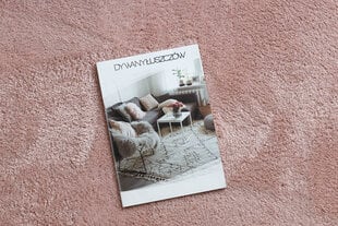 Современный ковер для стирки LINDO круг розовый, противоскользящий, ворсистый цена и информация | Ковры | kaup24.ee