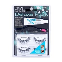 Ardell Wispies Deluxe Pack - Gift set for false eyelashes  Black цена и информация | Накладные ресницы, керлеры | kaup24.ee