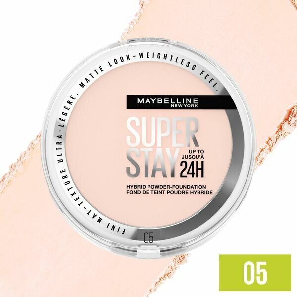 Puuder jumestuskreem SuperStay 24H (Hybrid Powder-Foundation) 9 g цена и информация | Jumestuskreemid, puudrid | kaup24.ee