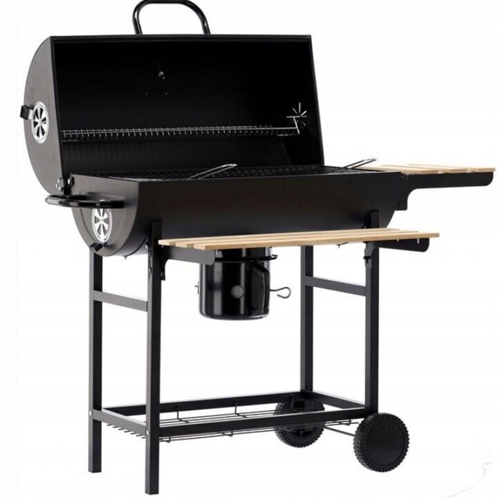 Ratastel söegrill Heckermann, 101x70,5x94,5 cm, must hind ja info | Grillid | kaup24.ee