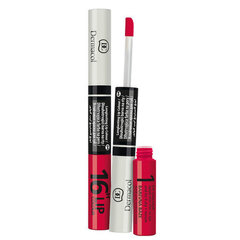 Pikaajaline huulepulk Dermacol 16H Lip Color 33,3 ml + 4,1 ml hind ja info | Huulepulgad, -läiked, -palsamid, vaseliin | kaup24.ee