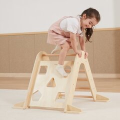 Montessori ronimiskolmnurk Viga Pikler, pruun цена и информация | Горки и лесенки | kaup24.ee