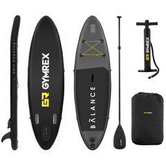 Aerulaud Gymrex Balance Line Sup, must цена и информация | SUP доски, водные лыжи, водные аттракционы | kaup24.ee