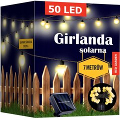 Garland valguskett päikesepaneelidega Red Garden, 700 cm hind ja info | Jõulutuled | kaup24.ee