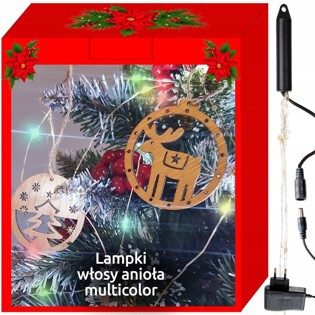 Mikro LED vanik, 200 LED-i, 2 m, mitmevärviline hind ja info | Jõulutuled | kaup24.ee
