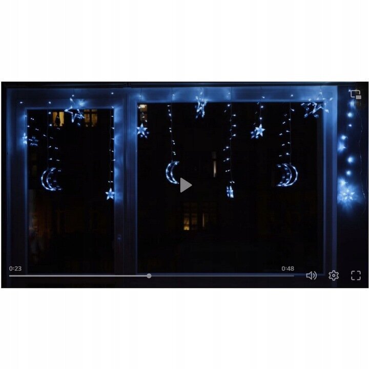 Õuetuled 138 LED-i, 5,3 m, külm valge цена и информация | Jõulutuled | kaup24.ee