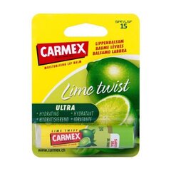 Бальзам для губ Carmex Lime Twist Lip Balm SPF 15 с запахом лимона, 4.25 г цена и информация | Помады, бальзамы, блеск для губ | kaup24.ee