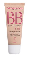 Dermacol BB Beauty Balance Cream 8in1 для ровного и сияющего цвета лица Nude 30 мл цена и информация | Пудры, базы под макияж | kaup24.ee