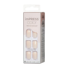 Накладные ногти Impress Color Point Pink, 30 шт. цена и информация | Средства для маникюра и педикюра | kaup24.ee