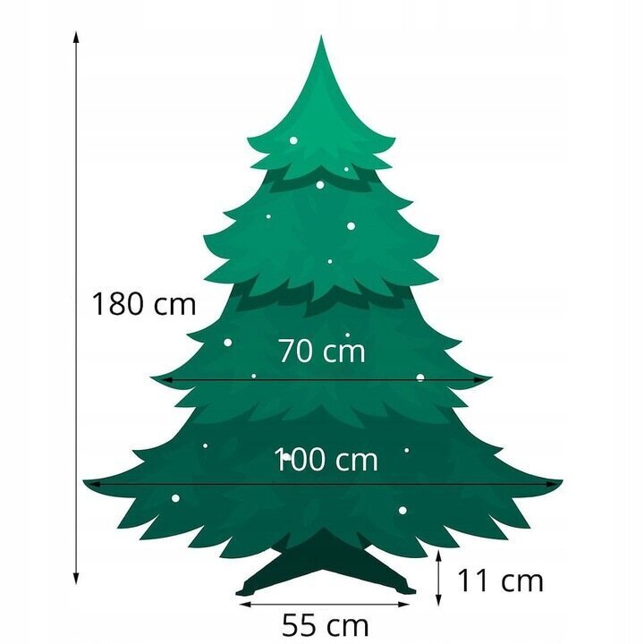 Kunstkuusk Springos CT0077, 180 cm цена и информация | Kunstkuused | kaup24.ee