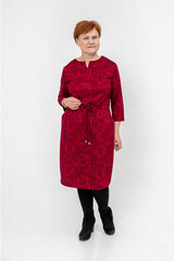 Трикотажное платье женское, красное/чёрное цена и информация | Платья | kaup24.ee