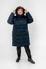 Стёганое пальто женское, синее цена и информация | Женские пальто | kaup24.ee