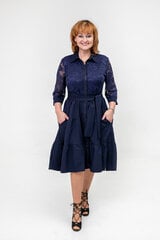 Kleit naistele, sinine цена и информация | Платья | kaup24.ee