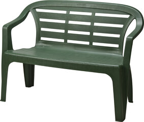 Садовая скамейка Flores, зеленый цена и информация | Садовые скамейки | kaup24.ee