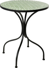 Садовый столик Mosaic, зеленый цена и информация | Садовые столы и столики | kaup24.ee