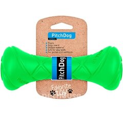 Резиновая косточка для собак PitchDog, зеленого цвета цена и информация | Игрушки для собак | kaup24.ee