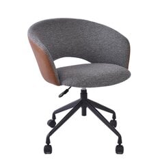 Task chair KARINA with castors, grey/light brown цена и информация | Офисные кресла | kaup24.ee