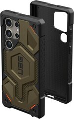 Чехол UAG Monarch Pro для Samsung Galaxy S24 Ultra с магнитным модулем - зеленый кевлар цена и информация | Чехлы для телефонов | kaup24.ee