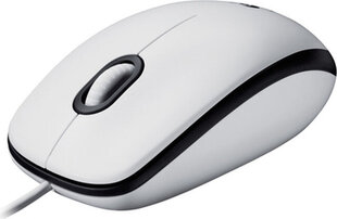 Logitech M100, valge hind ja info | Hiired | kaup24.ee